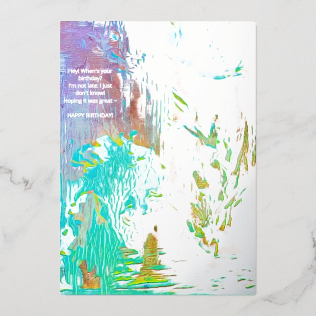 "CARDS BY MAGHIE" #CARDSBYMAGHIE CARDSBYMAGHIE.COM FOIL HOLIDAY CARD (Front)