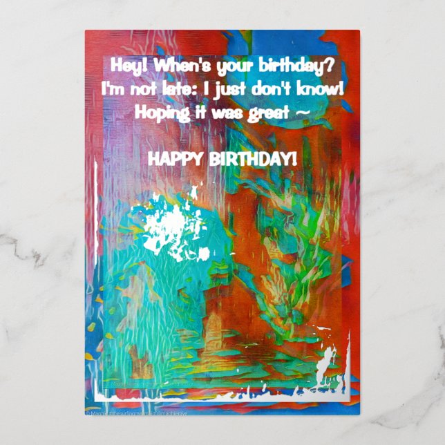 "CARDS BY MAGHIE" #CARDSBYMAGHIE CARDSBYMAGHIE.COM FOIL HOLIDAY CARD (Front)