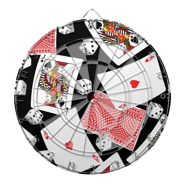 Cards & dice dartboard (Front)