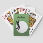 Cards for the Golfer, personalise with name
