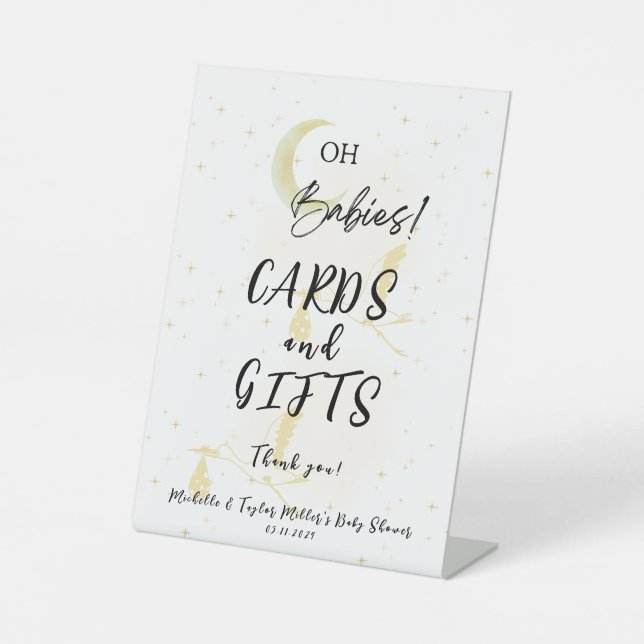 Cards & Gifts Baby Shower Pedestal Sign (Front)