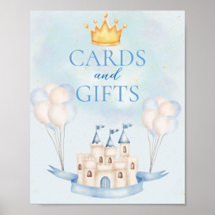 Cards & Gifts FairyTale Castle Crown Balloon Party Poster