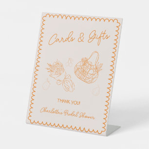 Cards & Gifts Fresh Off The Market Bridal Shower Pedestal Sign