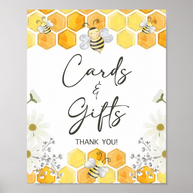 Cards & Gifts Honey Bee Baby Shower Sign (Front)