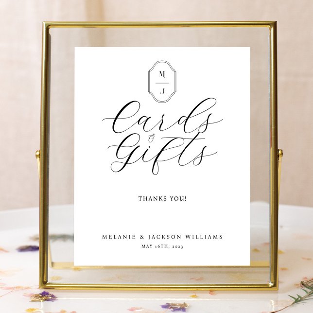 Cards & Gifts Minimal Elegant Script Guestbook (Creator Uploaded)