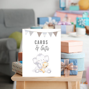 Cards & Gifts Modern Baby Elephant Gender Neutral Poster