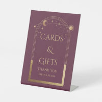 Cards & Gifts Mystical Plum Sun Moon Stars Wedding