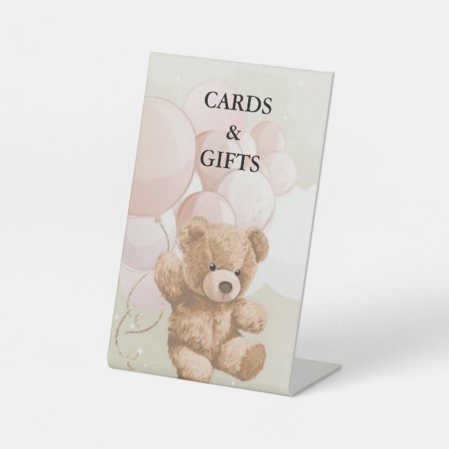 Cards & Gifts Pedestal Sign  (Front)