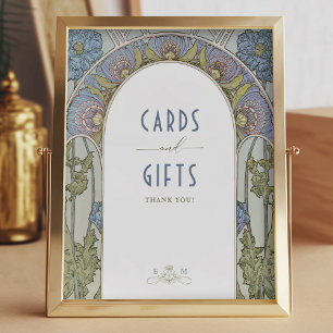 Cards & Gifts Sign Vintage Art Nouveau by Mucha