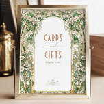 Cards & Gifts Sign Vintage Art Nouveau by Mucha<br><div class="desc">Cards & Gifts Sign in a Vintage Art Nouveau style by Mucha! This elegant sign features a beautiful Art Deco design by artist Alphonse Mucha. Our customisation tool allows you to quickly edit the text to fit your needs. Choose from various font styles and colours to match your party theme....</div>