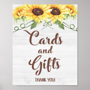 CARDS & GIFTS Sunflowers Party Sign