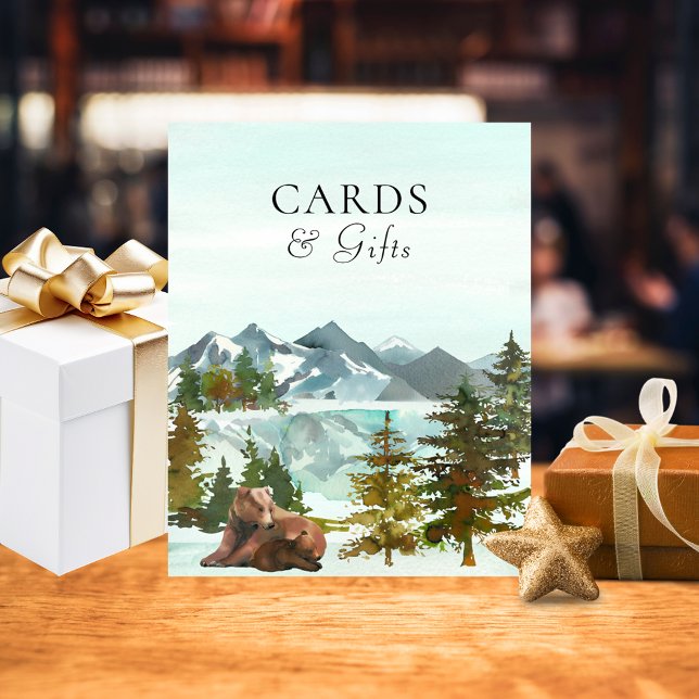 Cards & Gifts Table Adventure Bears Baby Shower Poster (Creator Uploaded)