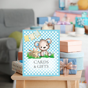 Cards & Gifts Table Teddy Bear Picnic Baby Shower  Poster