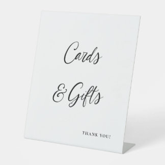 Cards & Gifts Tabletop Pedestal Signs
