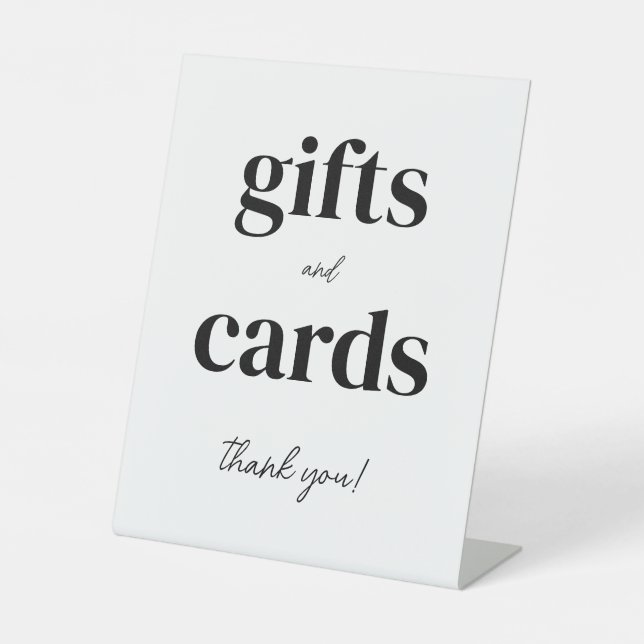 Cards & Gifts Thank You Any Event Pedestal Sign (Front)