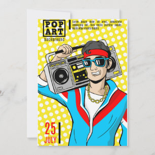 Cards in comic style