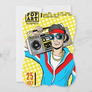 Cards in comic style