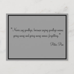Cards Never say goodbye