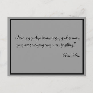 Cards Never say goodbye