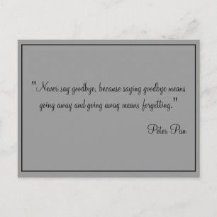 Cards Never say goodbye