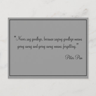 Cards Never say goodbye