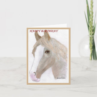 CARDS & NOTELETS - Horse Portrait Birthday Card