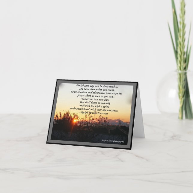 CARDS & NOTELETS - R W Emerson Quote (Front)