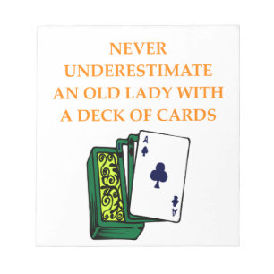 CARDS NOTEPAD