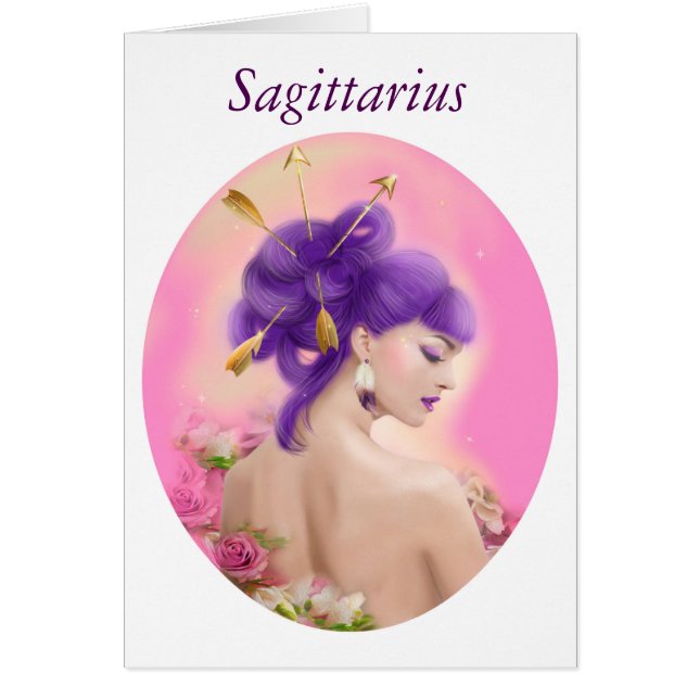 Cards Sagittarius zodiac (Front)