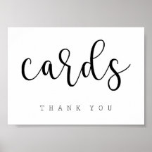 Cards Table Sign | Chic Typography