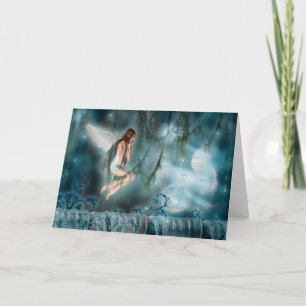 Cards template - customisable faery in space
