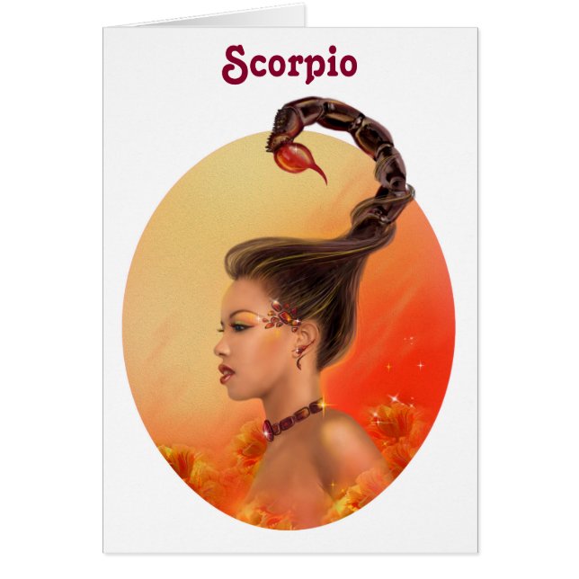 Cards Zodiac - Fantasy  Scorpio (Front)