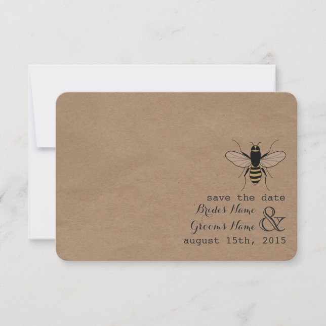 Cardstock nspired Honey Save The Date (Front)