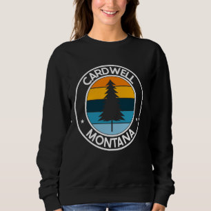 Cardwell Montana MT USA City Pride Retro Sunset Sweatshirt