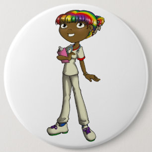 Care 6 Cm Round Badge