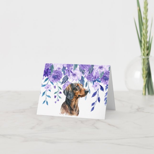 Care and concern Dachshund  Greeting Card (Front)