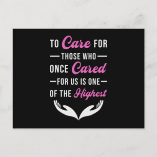 Care Caregivers Caregiver Nurse Nursing Funny Gift Postcard