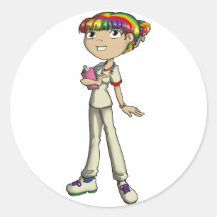 Care Classic Round Sticker