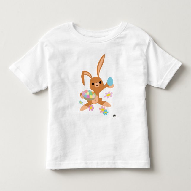 "Care for an egg?" the Bunny said - Kids T-shirt (Front)