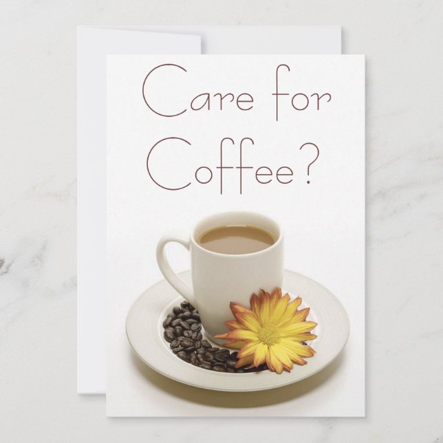 Care for Coffee Invitations (Front)