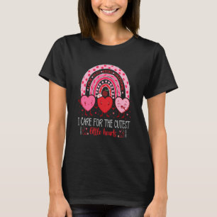 Care For Cutest Little Hearts CNA Nurse Valentines T-Shirt