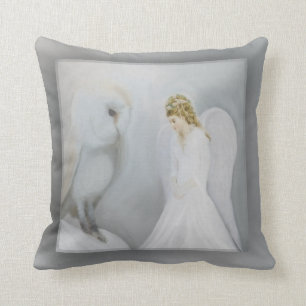Care Guardian Angel and Owl Cushion