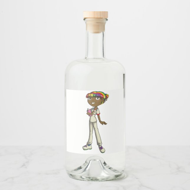 Care Liquor Bottle Label (Front)