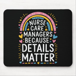 Care Manager Quotes For Nurse Case Management Stud Mouse Pad