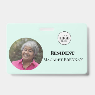 Care Nursing or Retirement Resident Photo ID  Badge