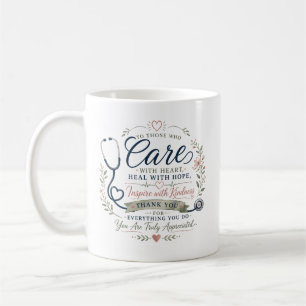 Care With Heart Healthcare Appreciation Coffee Mug