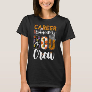 Career Counselor Boo Crew Ghost Funny Halloween Ma T-Shirt