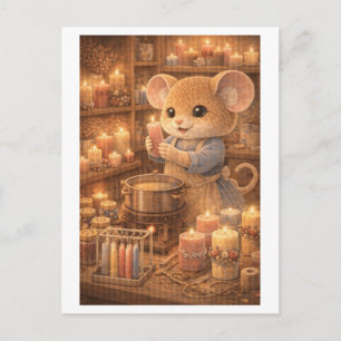 Career Mouse as Candle Maker Postcard