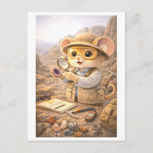 Career Mouse as Geologist Postcard
