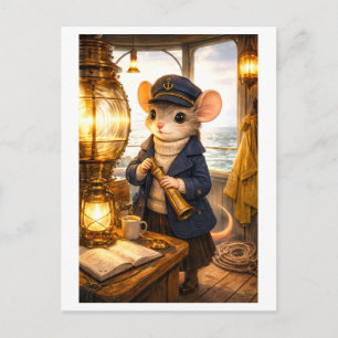 Career Mouse as Lighthouse Keeper Postcard